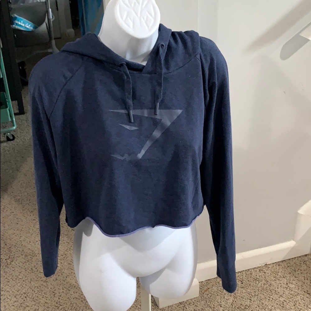 Gym shark 🦈 crop hoodie